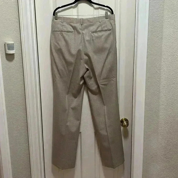 Vintage 80’s 100% Wool 3 Piece Suit Formal Wear Men’s Neutral Color 34x32 42R - Picture 9 of 16